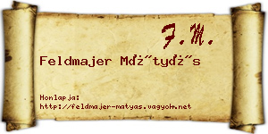 Feldmajer Mátyás névjegykártya